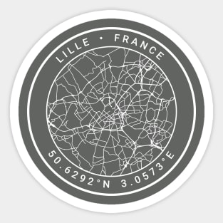 Lille Map Sticker